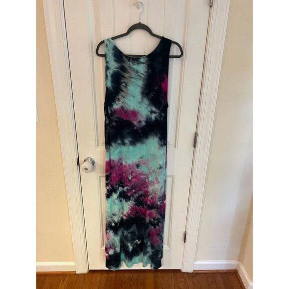 Torrid Tie Dye Purple Green Hi‎ Low Super Size Maxi Dress Size 2 (18/20) - Picture 5 of 5
